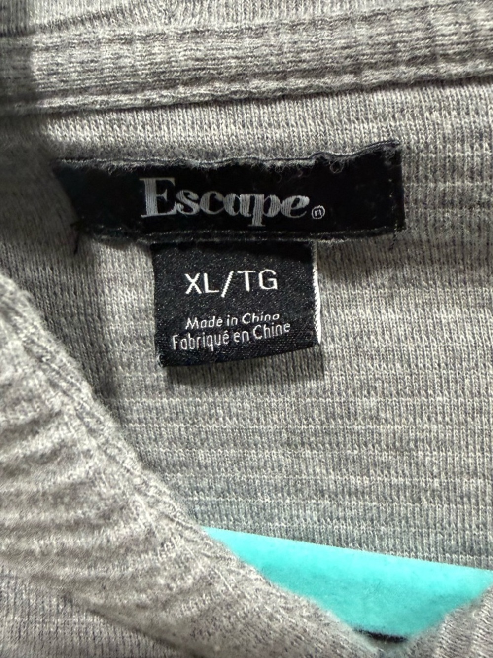 Escape Ribbed Hooded Pullover Sweater - Gray - Picture 2 of 2